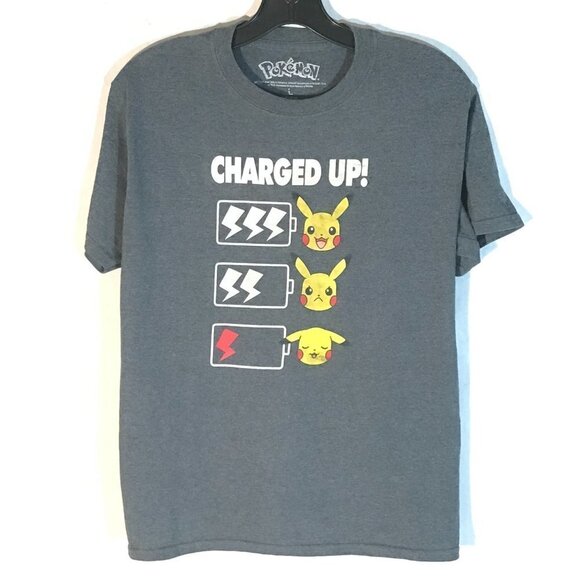 Pokemon Pikachu Nintendo Short Sleeve Boys Youth Tee T Shirt - Picture 2 of 6